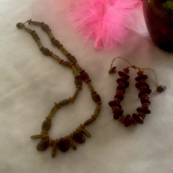 HANDMADE Seed Bead Set Chocker and bracelet - Picture 12 of 14